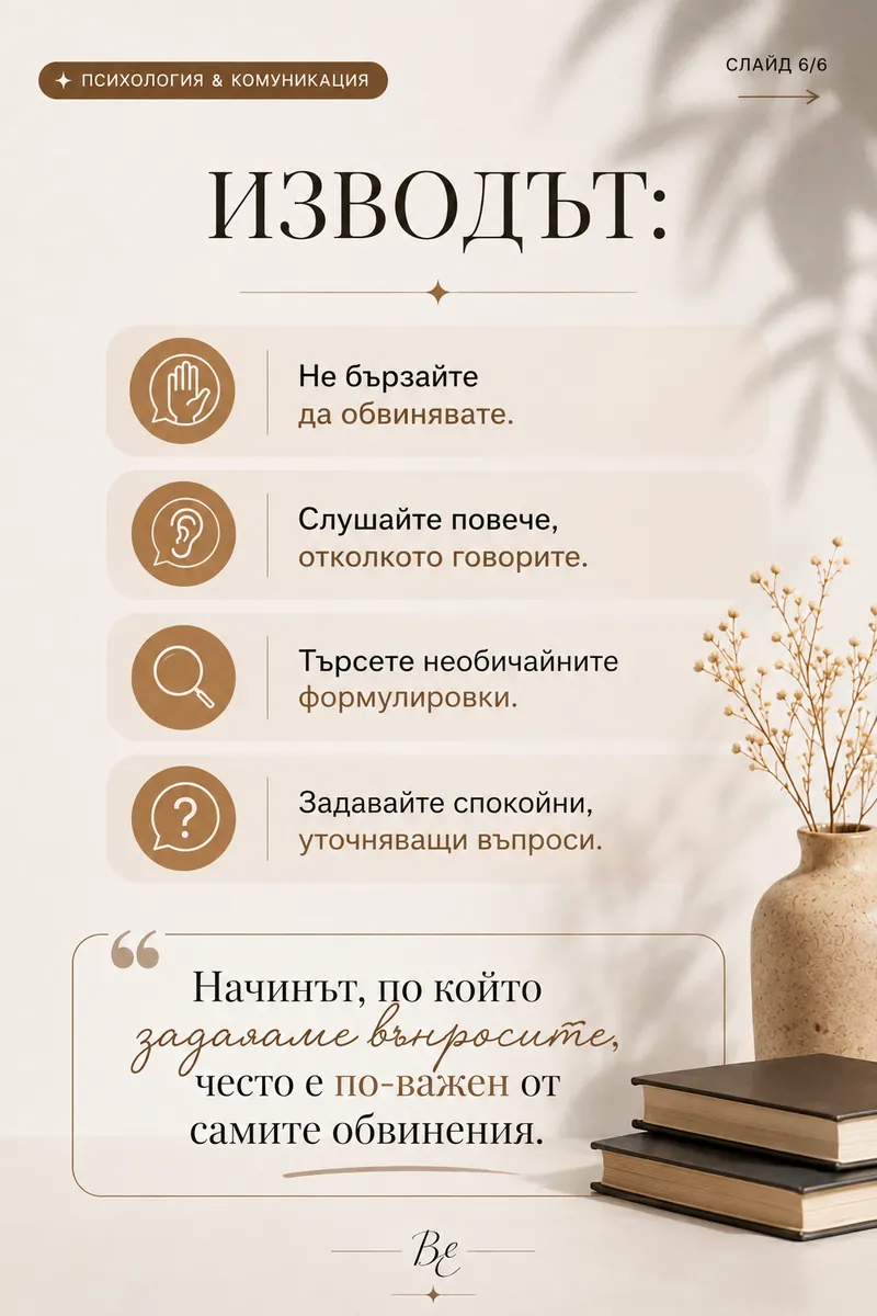 Пост: Изводът — слушайте повече, отколкото говорите